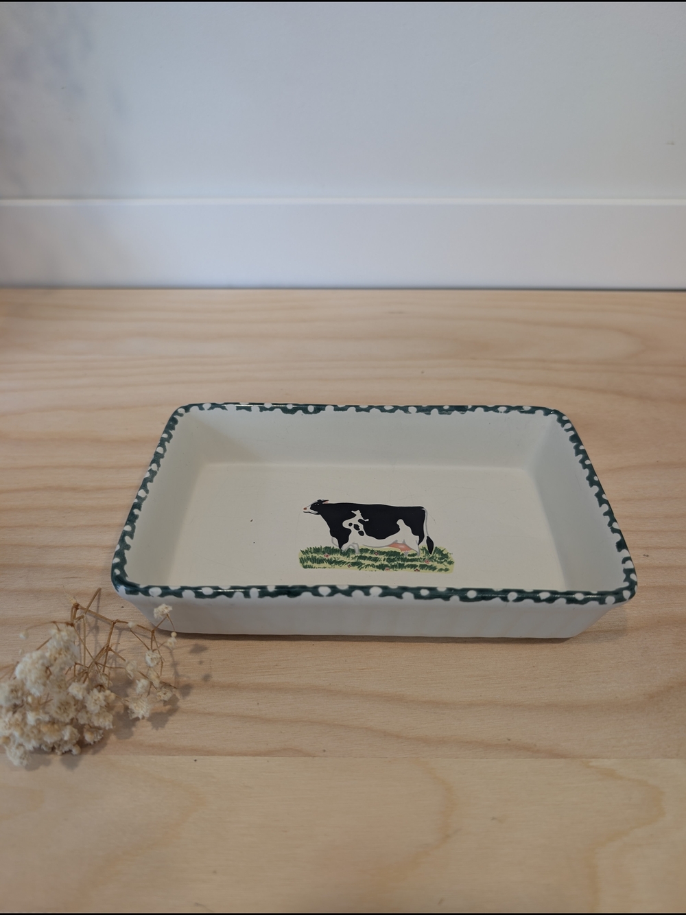 Vintage Crystolware Cow Dish — Farmhouse Cottagecore Decor - Picture 7 of 13
